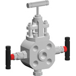 Double block and bleed monoflange globe valves UNIFLOW® Fig. 8F