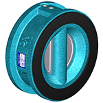 Wafer dual plate check valves for water works and HVAC UNIWAT®  CH2222, CH2263