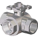 Valvula de bola de 2 3 vias montura directa UNIFLOW® Fig. BV23MD
